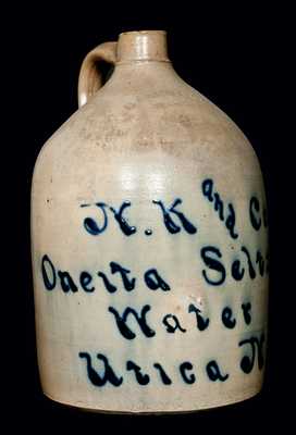 Utica, NY Seltzer Water Jug (N.A. White)