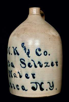 Utica, NY Seltzer Water Jug (N.A. White)