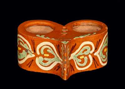Adam Ownhouse, Pennsylvania Redware Inkstand