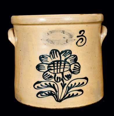 J. BURGER / ROCHESTER, NY Stoneware Crock