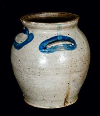 J. MILLER / ALEX (James Miller, Alexandria, VA) Stoneware Jar (Rare Mark)