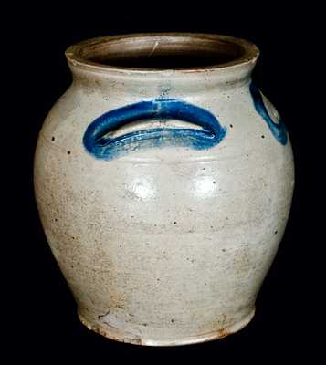 J. MILLER / ALEX (James Miller, Alexandria, VA) Stoneware Jar (Rare Mark)