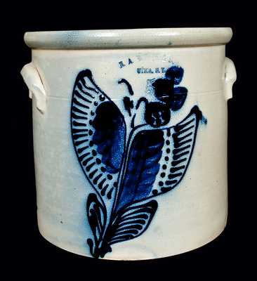 Five-Gallon N.A. White, Utica, NY Stoneware Crock