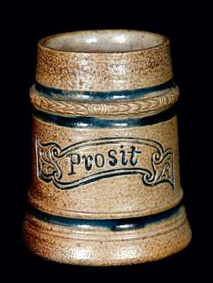 Wingender Pottery (Haddonfield, NJ) Stoneware "Prosit" Stein