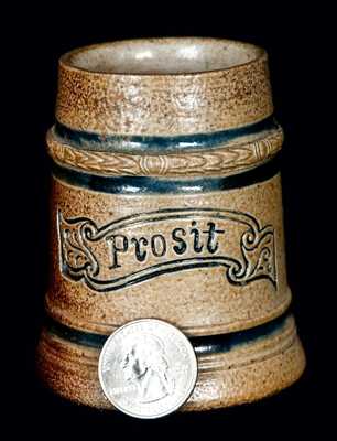 Wingender Pottery (Haddonfield, NJ) Stoneware "Prosit" Stein