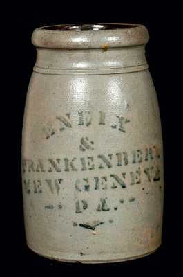 ENEIX & FRANKENBERRY / NEW GENEVA, PA Stoneware Canner
