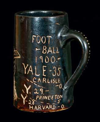 Stoneware Yale University Football Mug
