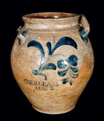 Important COERLEARS HOOK / N. YORK (Thomas Commeraw) Stoneware Jar