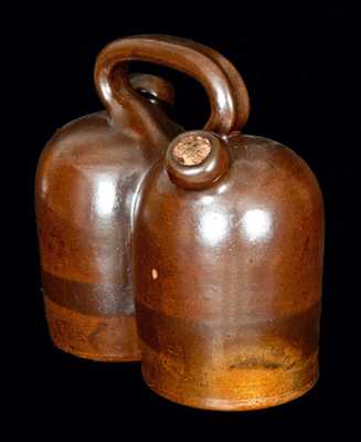 American Stoneware Gemel (Double Jug)