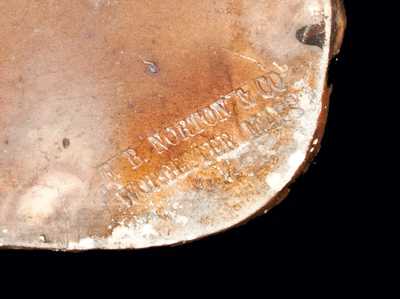 F.B. NORTON & CO / WORCESTER, MASS Stoneware Pottery Stump Planter