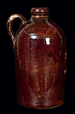 Albany-Slip-Glazed SUITLAND, Maryland Stoneware Whiskey Jug