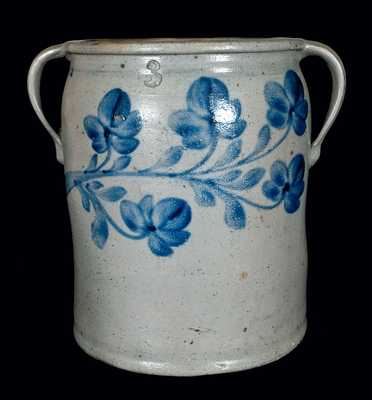 Attrib. J.H. Miller, Brandenburg, Kentucky Stoneware Double-Handled Pot