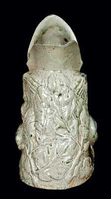 Important Anna Pottery Stoneware Frog Pitcher w/ Monkey Handle