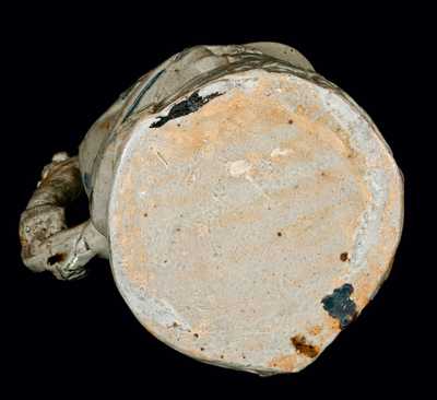 Important Anna Pottery Stoneware Frog Pitcher w/ Monkey Handle