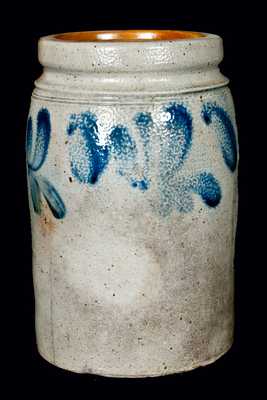 Philadelphia Advertising Crock, attrib. Remmey Pottery