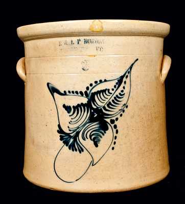 E & L P NORTON/ BENNINGTON, VT. Stoneware Crock