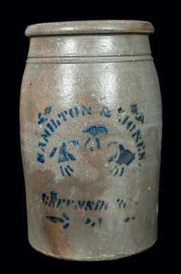 Clayville, PA (Now Part of Punxsutawney) Stoneware Advertising Jar
