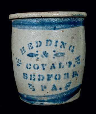 Bedford, PA Stoneware Advertising Jar