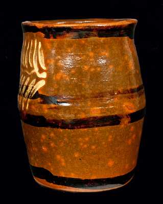 Outstanding Rochester-Genesee Valley, New York, Redware Jar