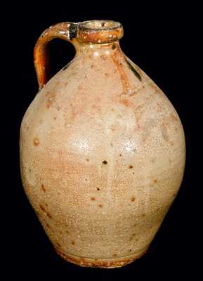 E D LEWIS / BUSHNELLS BASIN New York Redware Jug