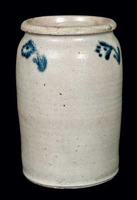 Early Baltimore Slip-Trailed Stoneware Jar, attrib. Morgan & Amoss
