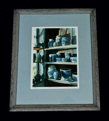 Framed Print of Stoneware Crocks