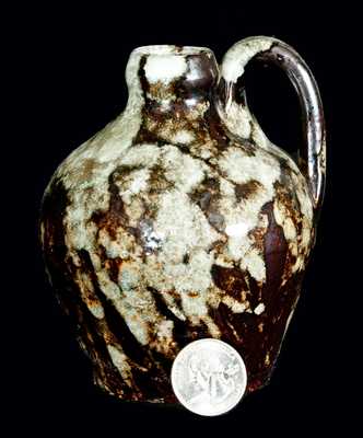 Miniature Glazed American Redware Jug