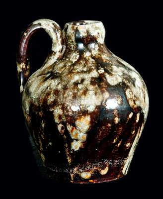 Miniature Glazed American Redware Jug