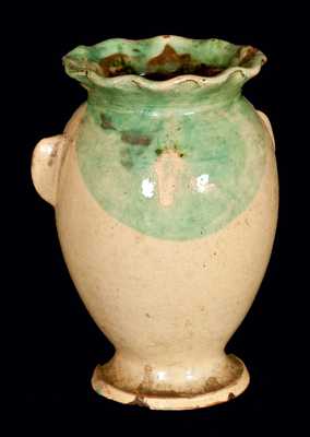 Redware Face Vase