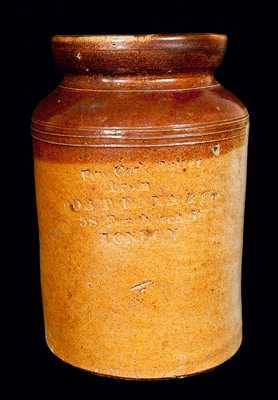 London, England, Stoneware Advertising Jar