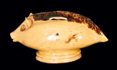 New Jersey Earthenware Razorback Hog Bank (