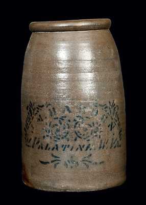 J. M HARDEN / PALATINE, W. VA Stoneware Canning Jar