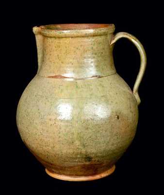 Copper-Glazed Redware Pitcher