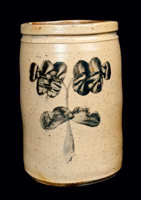 Cobalt-Decorated Stoneware Jar, Baltimore, One-Gallon