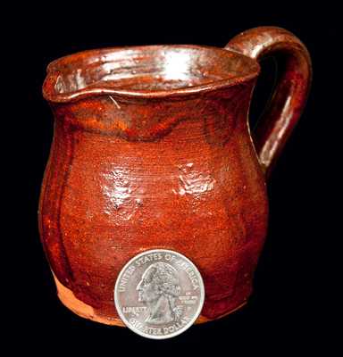 Dated 1906 Indiana Redware Pitcher