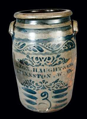 Knox Haught & Co., Shinnston, W. VA. Stoneware Jar