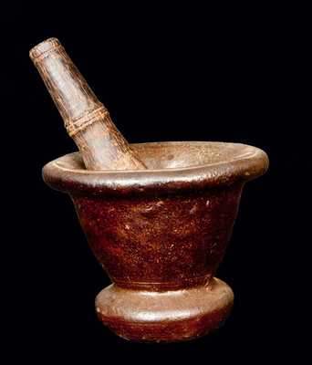Southern Stoneware Mortar with Wooden Pestle