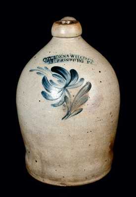 COWDEN & WILCOX / HARRISBURG, PA Stoneware Jug