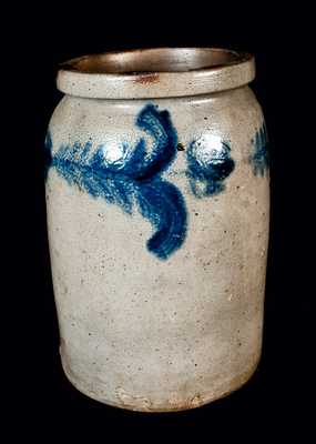 Baltimore Stoneware Crock with Horizontal Tulip Decoration