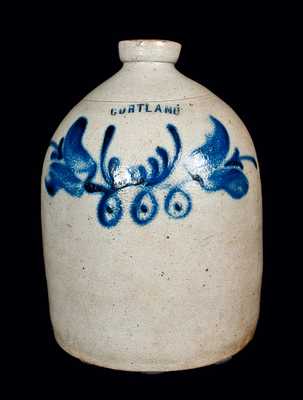 Stoneware Jug Signed CORTLAND