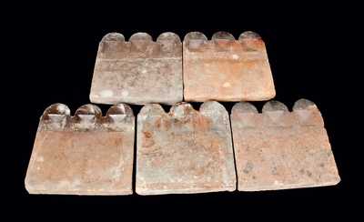 Lot of Five: Georgia Slave Tiles