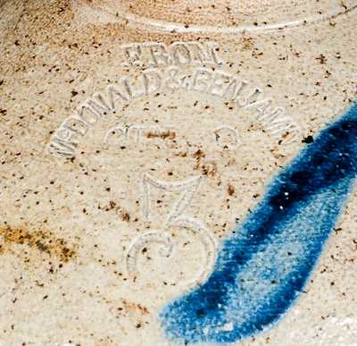 Scarce MCDONALD & BENJAMIN Cincinnati, OH Stoneware Jug