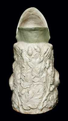 Stoneware Frog Pitcher w/ Monkey Handle, attrib. Anna Pottery