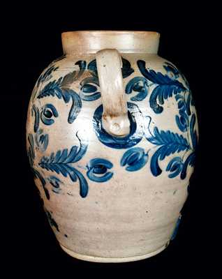 Important Baltimore Stoneware Water Cooler w/ Elaborate Decoration