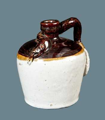 Midwestern Stoneware Snake Jug