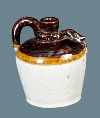 Midwestern Stoneware Snake Jug