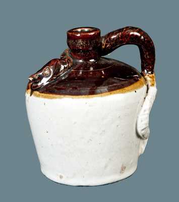 Midwestern Stoneware Snake Jug