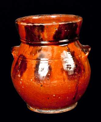 Ovoid New England Redware Jar