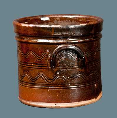New York State Redware Tobacco Jar