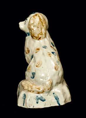 Stoneware Spaniel Dog, possibly A. P. Donaghho, Parkersburg, WV